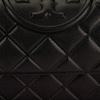 Tory Burch Fleming Diamond Pattern Embossed Double T Leather Crossbody Shoulder Bag Small Women bags Black 164800-001