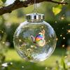 Clear Ball Ornament 3D Butterfly/Turtle/Dolphin Animal Christmas Ball Decoration Memorial Gifts for Animal Lovers