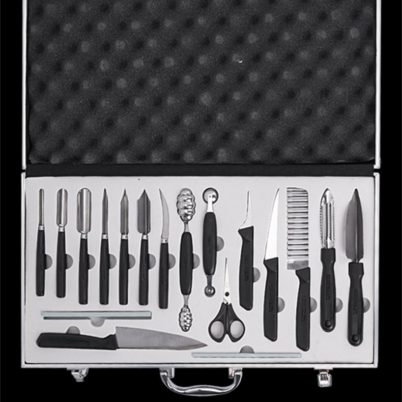 18 шт. Набор кухонных ножей для резьбы от шеф-повара Специальный набор Мастер-нож для резьбы Кухонный инструмент для резьбы по фруктам Нож для резьбы по еде Профессиональный нож для резьбы по...