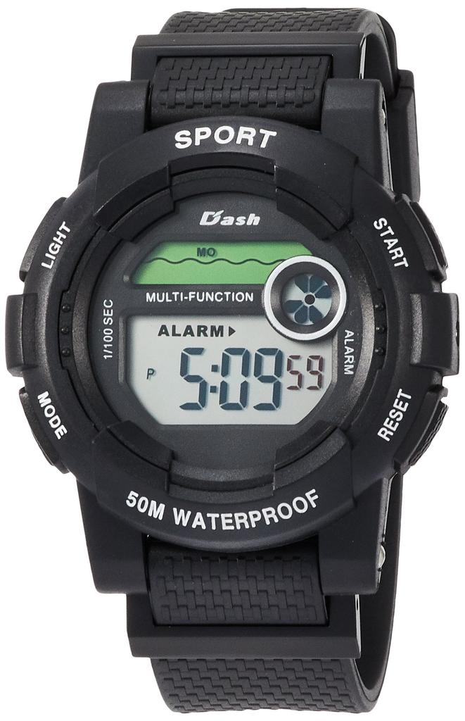 Arias Digital Dash Waterproof Multifunctional Backlit Urethane Belt Watch ADWW17100-01 Men's