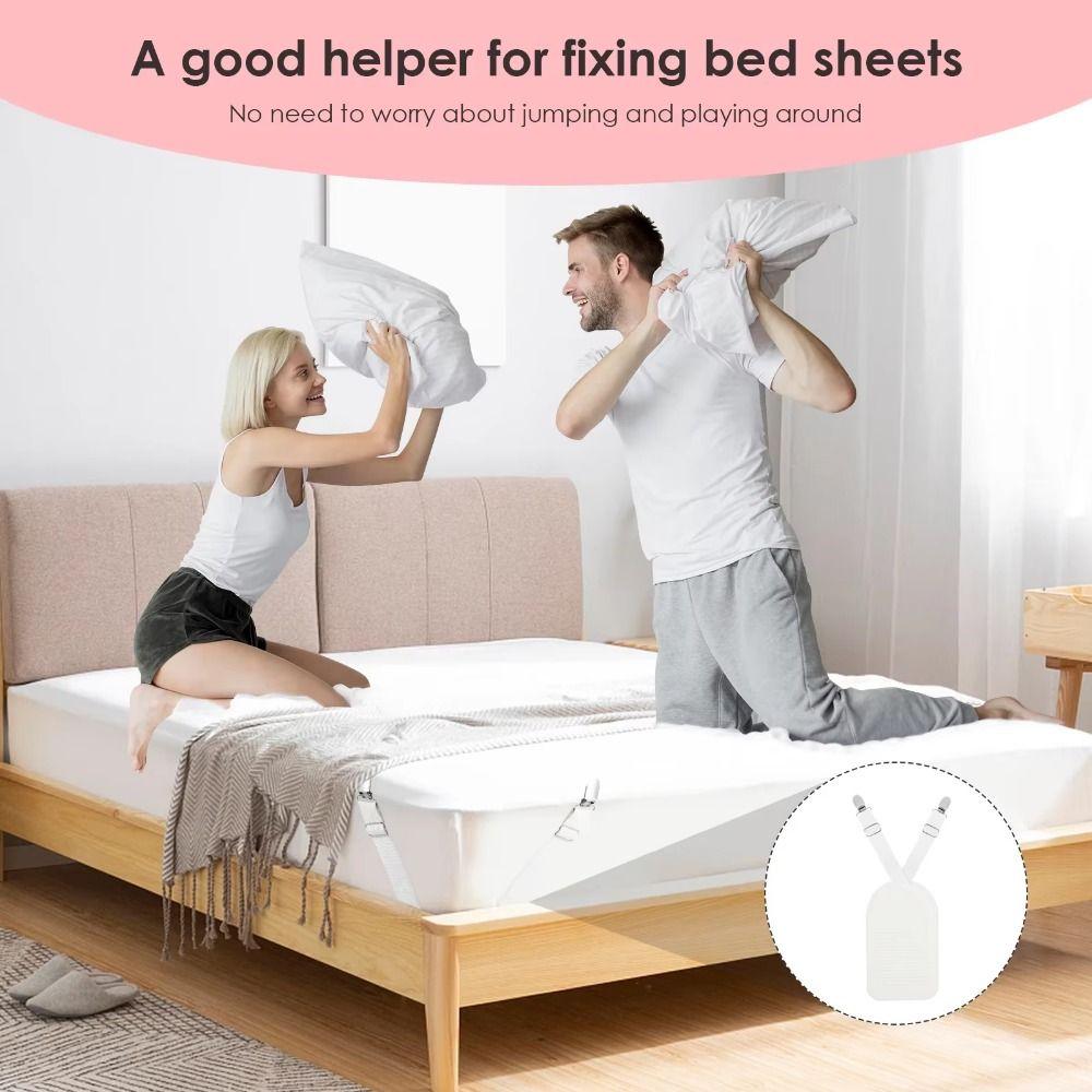 2/4 шт. Нескользящие застежки Держатели для простыней Регулируемые эластичные держатели-захваты Гостиная