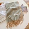 New Solid Color Cashmere Scarf Shawl Women'S High End Versatile Autumn And Winter New Warm Scarf