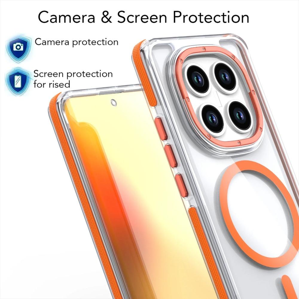 Оригинальный прозрачный противоударный магнитный чехол для Xiaomi Redmi Note 15 14 Pro Plus 15ProPlus 5G 4G Для Magsafe Чехол для Funda Coque