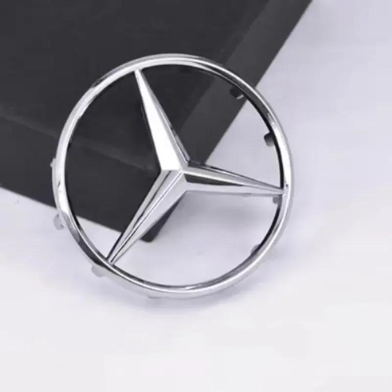 ABS52/57mm ABS 3D hollow logo sticker car steering wheel center logo is suitable Mercedes-Benz AMG GLK W220 W212 W210 W204 W211