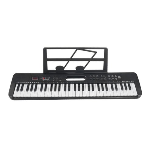 Portable 61-Key Digital Piano for Beginners with Smart Light Follow and Recording Function, Mini Keyboard for Kids, Multifunctional Digital Piano for