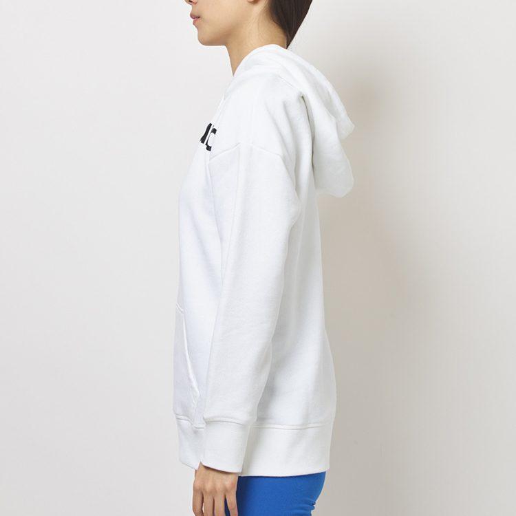 New Balance Толстовки Женские Белые С Капюшоном Средней Посадки Обычные AWT93595-WT
