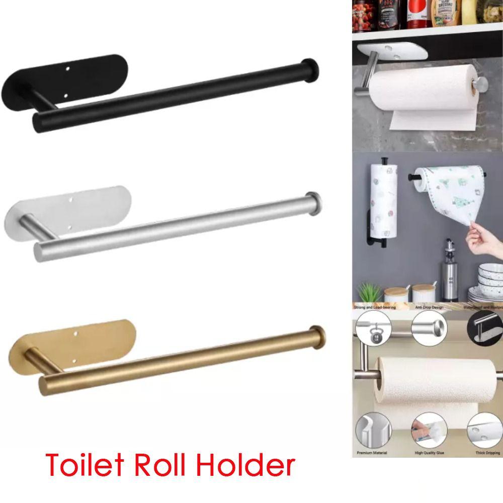 No Drilling Roll Paper Towel Holder Kitchen Toilet Roll Holder Modern Toilet Paper Holder  Toilet