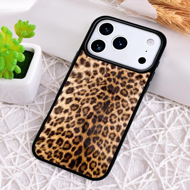 Чехол для телефона с принтом леопарда для iPhone 17 Air 16 15 11 12 14 13 Pro Max Ударопрочный чехол