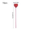 10pcs Red Pink Heart Cake Toppers Love Vase Picks Decor  Wedding Flower Bouquet