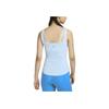 Nike Yoga Dri-FIT Luxe Logo Print Solid Color Sleeveless Sports Tank Top Women Tops Light-Blue DQ6031-441