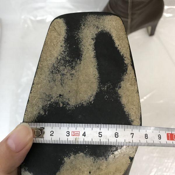 Balenciaga Женские длинные сапоги из натуральной кожи 35.5 22.5-23см Коричневые Сделано в Японии(ИСПОЛЬЗОВАЛ)