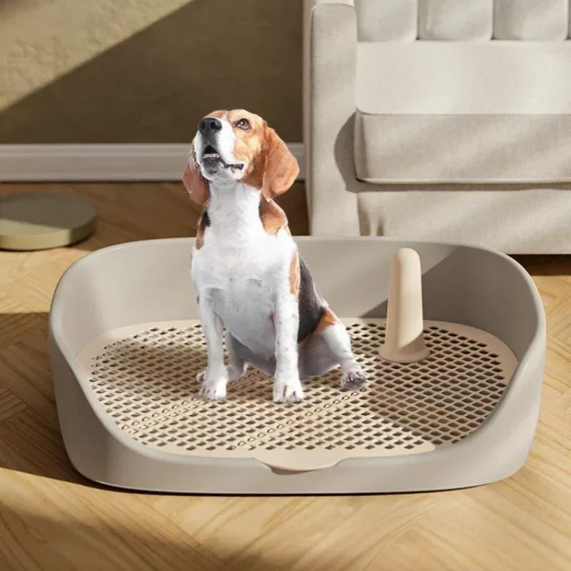 Large Size Portable Dog Training Toilet-Pet Litter Box Puppy Pad Holder Tray Indoor Dog Potty for Dogs Puppies Training Supplies