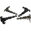 2 Pack Wool Antique Black/Bronze Silver Chains for Windows, Cabinets, Wardrobe Doors, Wooden Boxes, Jewelry Boxes, 113*69