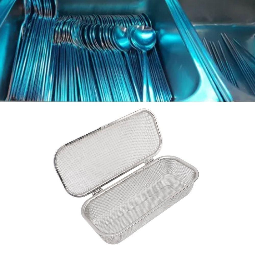 Rectangular Dishwasher Basket 304 Stainless Steel Cutlery Holder Chopstick Basket Family Kitchen
