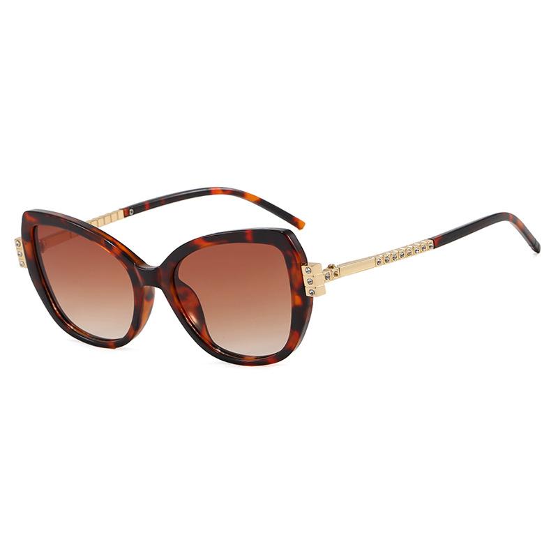 Cat's eye personalized sunglasses ins Internet celebrity European and American fashion sunglasses high-end diamond-encrusted trendy sunglasses women
