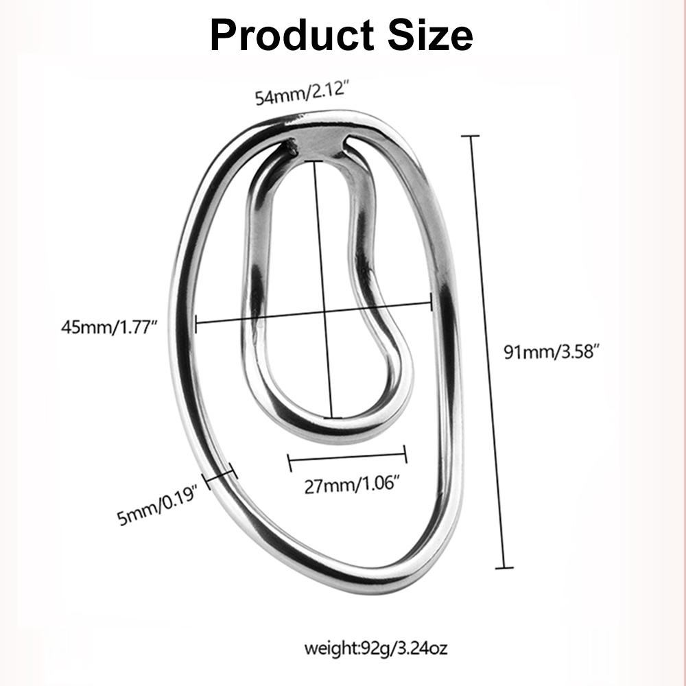 Metal Fufu Clip Chastity Device Male Penis Trainingsclip Cock Cage Dick Ring Adult BDSM Bondage Sexy Toys for Man Gay 18+