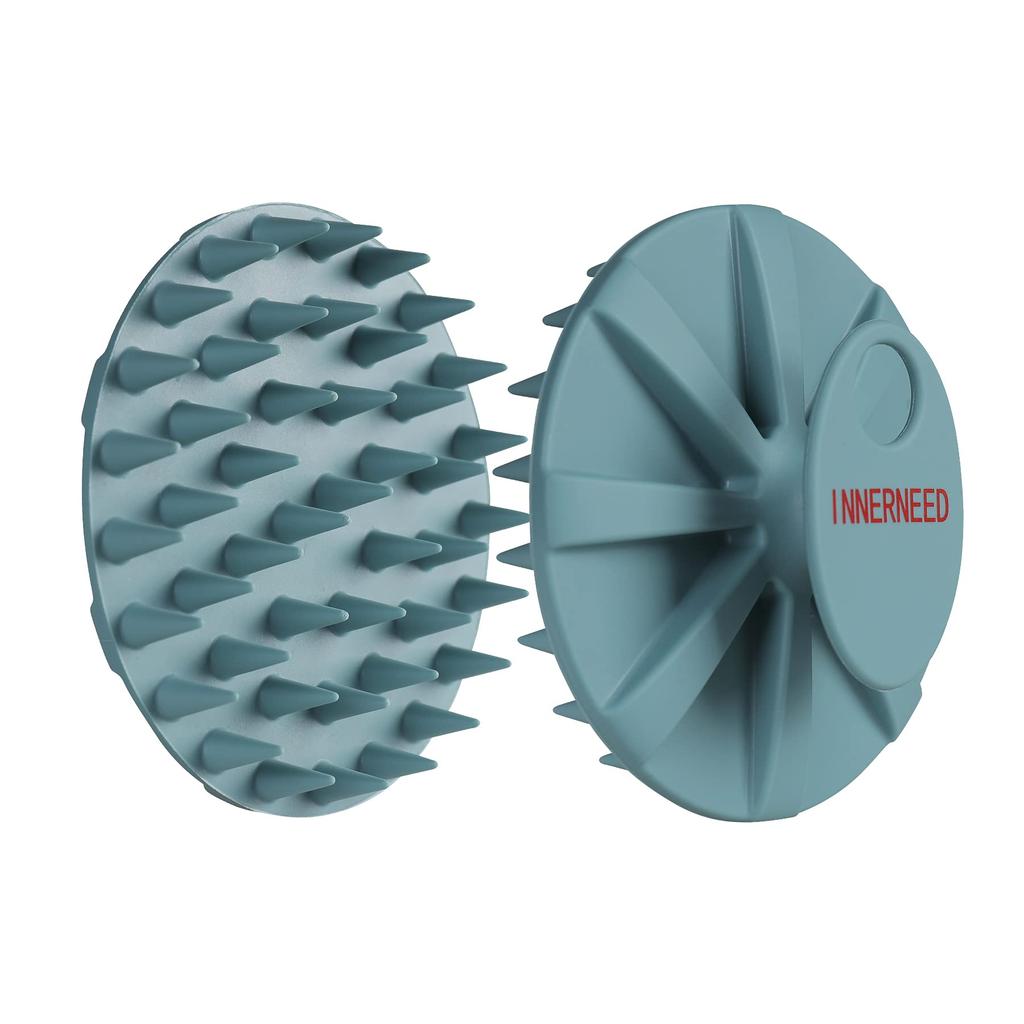 INNERNEED Шампунь 46 Щетка для кожи головы для очищения кожи головы и щетка для ванны для влажного и сухого использования для всех типов волос, щетка, силикон, мягкая, с длинными зубцами для массажа,