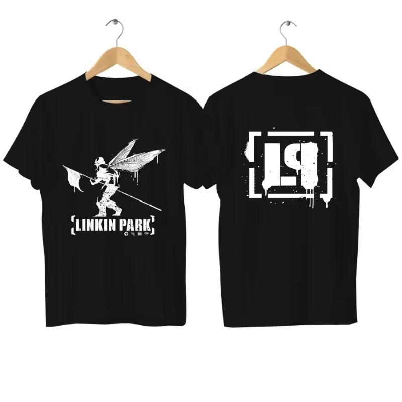 Мужская футболка Повседневная футболка Linkin Meteora 20th Anniversary Park Футболка с рисунком большого размера Дышащая удобная уличная одежда Женские топы