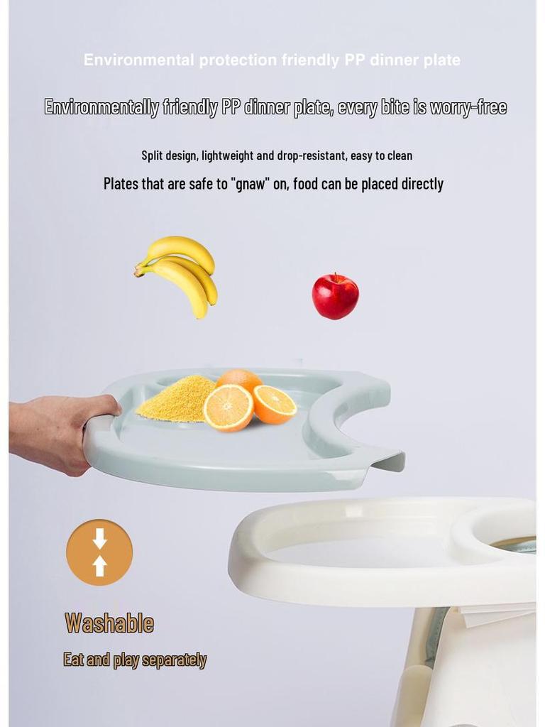 Регулируемый Многофункциональный Портативный Детский Стульчик для Кормления и Обучения