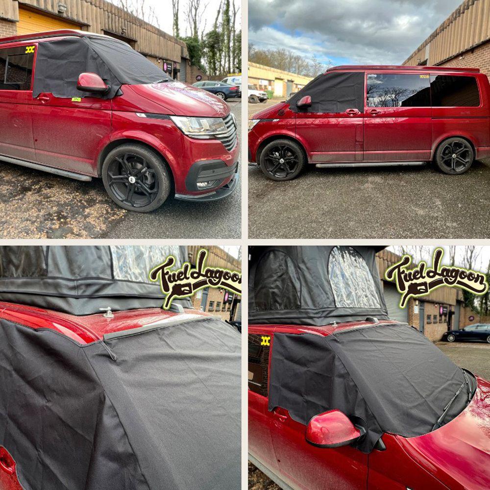 Для VW T5 T6 Чехол-сетка на окно Штора Обертка Жалюзи Кемпинг Мороз Защита на лобовое стекло автомобиля Козырек Чехол Защита от солнца на окно автомобиля Автоаксессуары