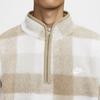 Nike Удобная мягкая флисовая куртка с воротником-стойкой Мужские куртки Khaki Sail-White Light-Bone FZ0898-247