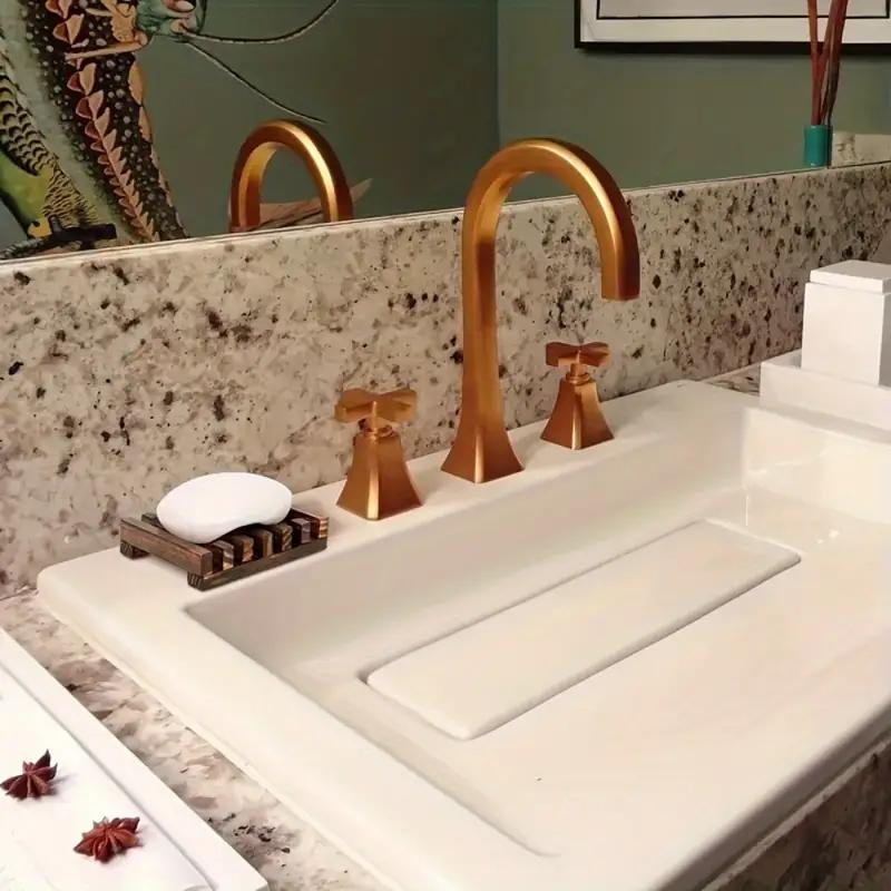 1PCS Wooden Natural Bamboo Soap Dishes Tray Holder Storage Soap Rack Plate Box Container Portable Bathroom Soap Dish Storage Box