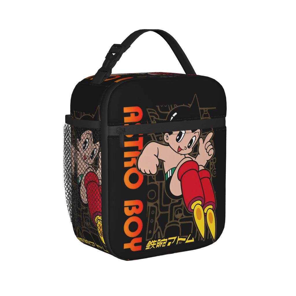 Astro Boy Manga Anime Insulated Lunch Bags Thermal Bag Reusable,Meal Container Mighty Atom Astroboy High Capacity Lunch Box Tote