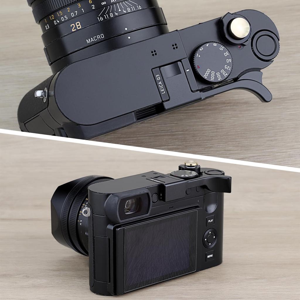 Haoge Metal Thumb Up Grip Leica Q3 Camera Digital Accessories Hot Shoe Thumb Up Rest Support Hand Grip THB-Q3B