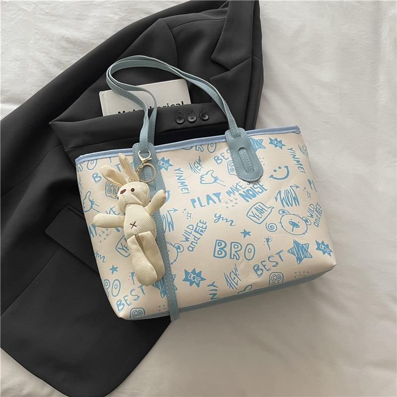 Принтованная модная дорожная большая вместимость новая персонализированная подвеска осенняя популярная повседневная плечевая сумка-тоут