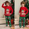 Рождественские семейные комплекты в тон Мягкая домашняя одежда для взрослых и детей Новые топ+брюки Зима