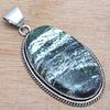 Подвеска Zebra Jasper Gemstone Handmade Gift For Her Silver Jewelry 2"