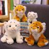 Simulation Mini Tiger Plush Toys Cute Stuffed Animal Doll Children Kids Creative Gift Home Decor