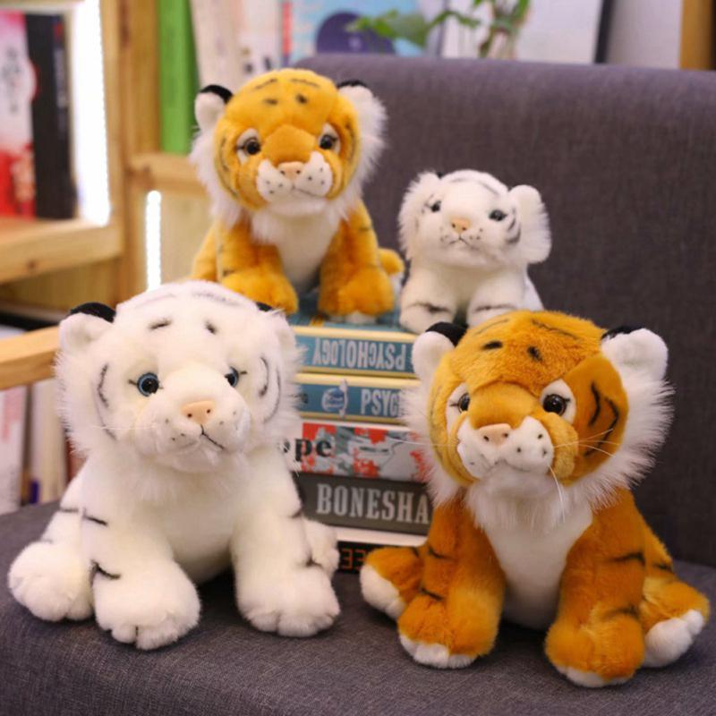 Имитация мини-тигра, плюшевые игрушки, милые мягкие игрушки, куклы для детей, творческий подарок, домашний декор