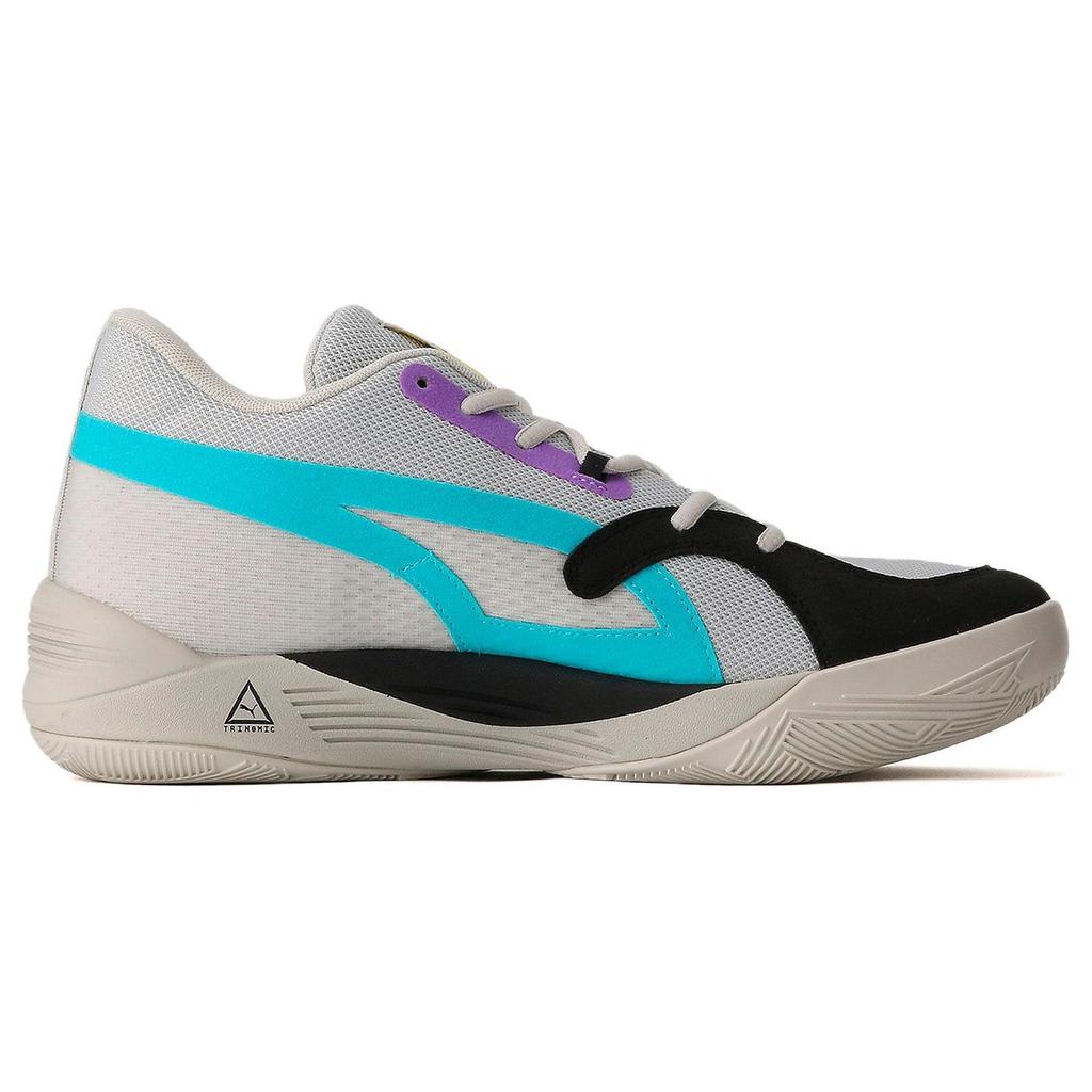 Puma Trc Blaze Кроссовки с круглым носком, удобные, амортизирующие, нескользящие, износостойкие, низкие, для баскетбола, унисекс, серые, черные, синие, 376582-09