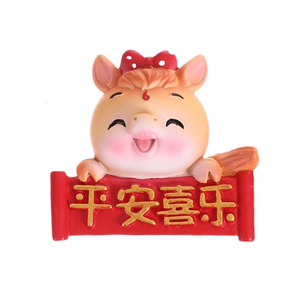 Resin Zodiac Horse Year Mascot Cute Horse Figures 2026 Horse Figurines  Year of The Horse