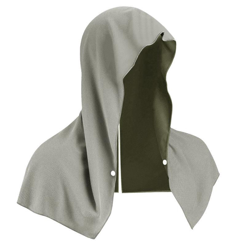 Outdoor Sports Sun Protection Cooling Towel Gym Beach Camping U-Shaped Cooling Hoodie Headscarf Quick-Drying Towel