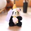 Кукольный кулон Брелок Мультяшный Форма панды Плюшевая кукла Держатель для ключей Легкий брелок Декоративный аксессуар для сумки