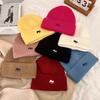 2025 новая осенне-зимняя универсальная теплая шапка с большой окружностью головы, утолщенная шерстяная шапка, показывающая лицо, маленькая вязаная шапка