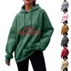 Women's Fall And Winter Halloween Printed Pullover Hooded Sweatshirt Fleece Long Sleeve Fashion Sweatshirt