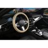 Car Steering Wheel Cover, Microfiber Leather Wheel Cover, Bright Strip Cute Steering Wheel Cover Universal 14.5-15 Inch Car Accessory, Breathable,