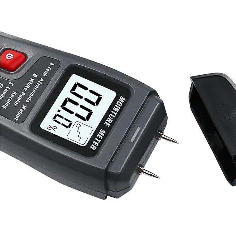 1 шт. MT10 гигрометр точный большой ЖК-дисплей тестер влажности древесины цифровой настенный детектор влажности древесины измеритель влажности древесины