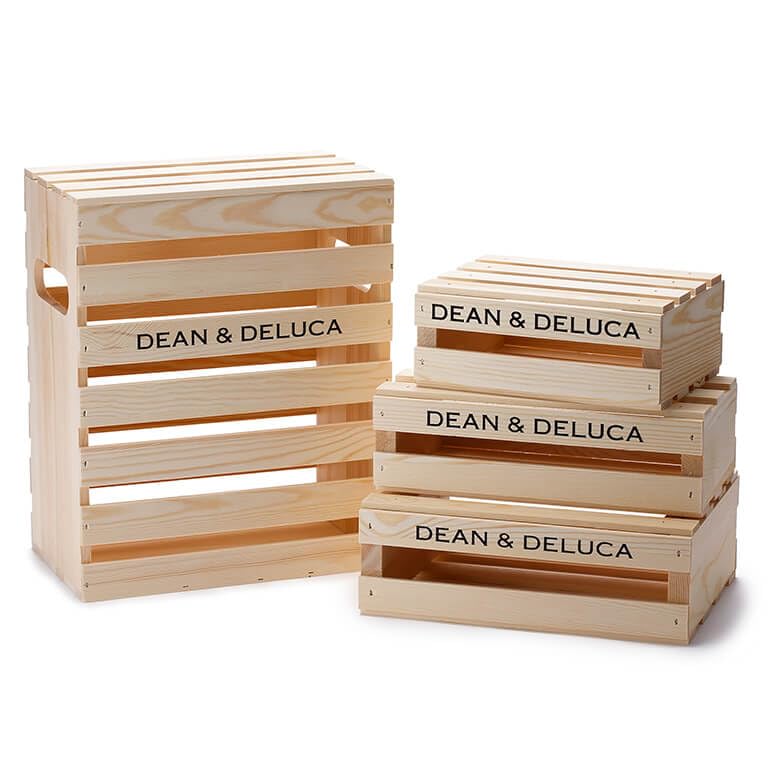 DEAN DELUCA Wine Wood Crate Box &