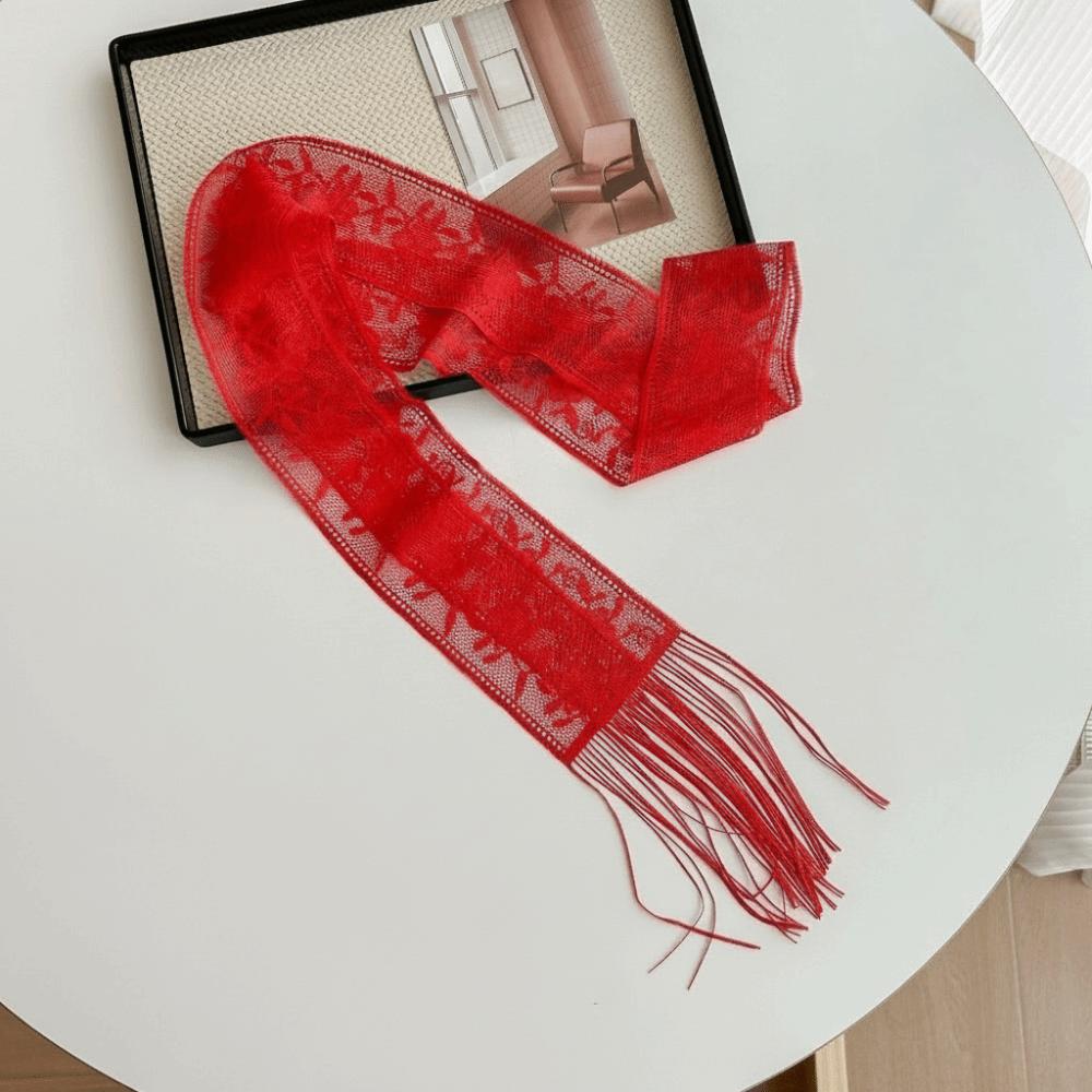 Floral Multifunctional Headscarf Elegant Bag Strap New Lace Printed Scarf  Formal Events
