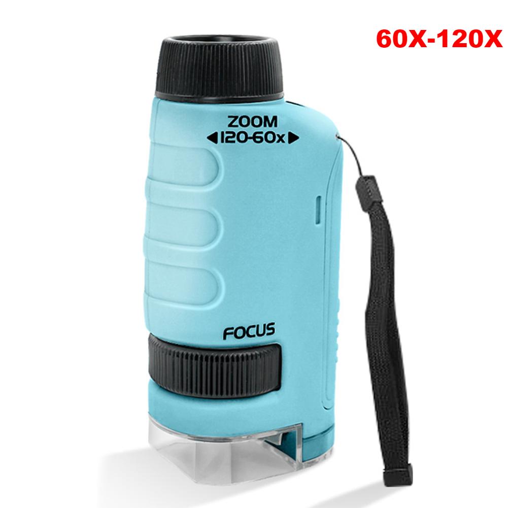 1000x Детский микроскоп Лаборатория Цифровые микроскопы 2-дюймовый IPS-экран Электронный увеличитель Камера с 8 светодиодами Функция фото-видео