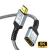 8K HDMI-compatible Extender cable,Male To Female Adapter,4K@120Hz 8K@60Hz 2.1 48Gbps,Compatible with PS5,PS4,TV PC,Blu-ray