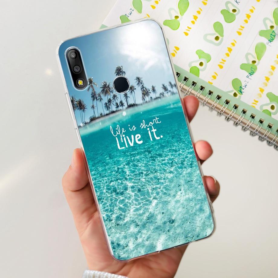 Case for Asus ZenFone Max Pro M2 ZB631KL ZB631KL Capa Soft Silicone Transparent TPU phone Back Mask protecive Cover Jelly Paint