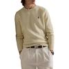 Свитер мужской Polo Ralph Lauren однотонный с логотипом, с круглым вырезом, вязаный, артикул MNPOSWE16822194-101