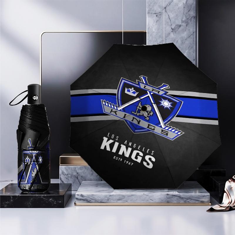Los Angeles ice hockey Umbrella Folding umbrella, automatic umbrella 8-Frame for Travel, camping Use Gift for Halloween Christmas