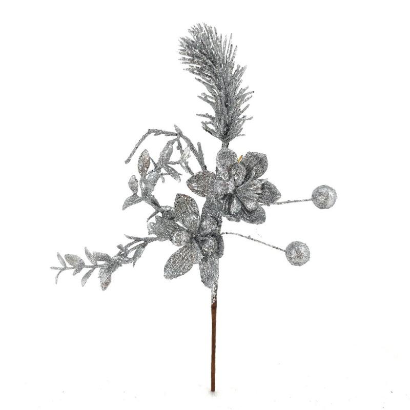 Artificial Lily Wheat Ear Red Gold Christmas Arrangement Christmas Fruit Splice Leaves Christmas Tree Gold Powder Sequins