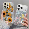 Oil Painting Rose Flower Phone Case For iPhone 17 Air 16e 16 15 14 Pro Max 13 17 Pro Max Shockproof Colorful Butterfly Pattern Hard PC Phone Cover